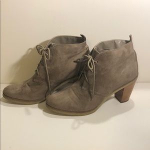 Brown ankle booties
